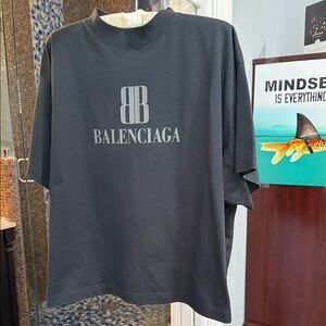 Balenciaga Gray Short Sleeve Tee